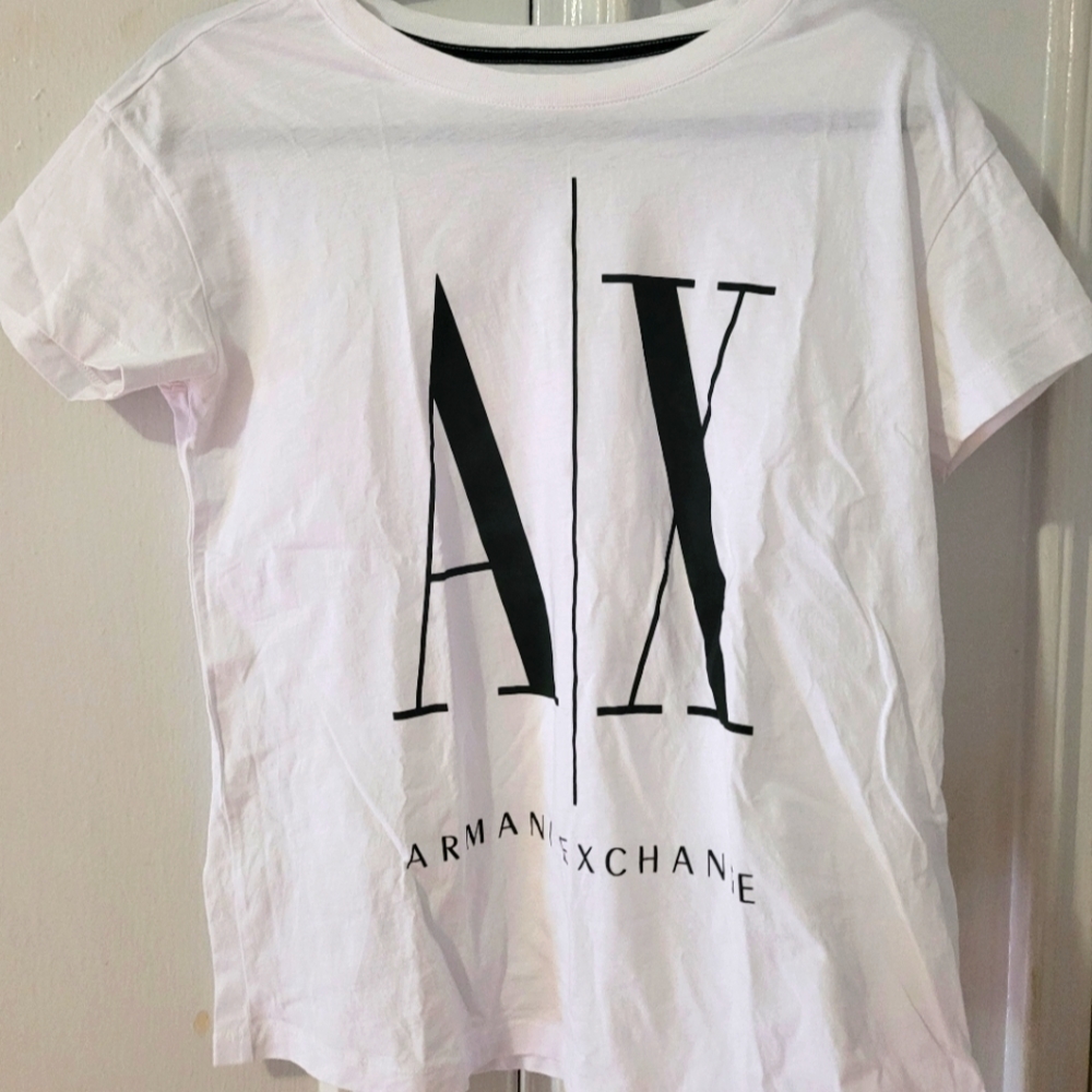 NWOT Armani Exchange White T-shirt.
